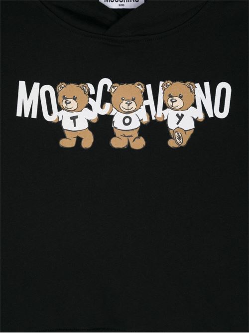 Felpa bambina con cappuccio MOSCHINO KID-TEEN | HMF07KLCA4060100